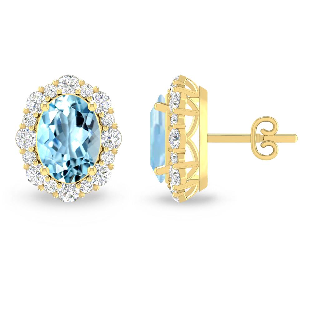 Yellow Gold - Aquamarine