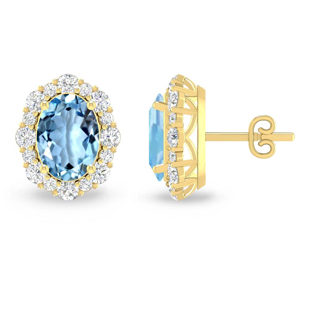 Yellow Gold - Aquamarine