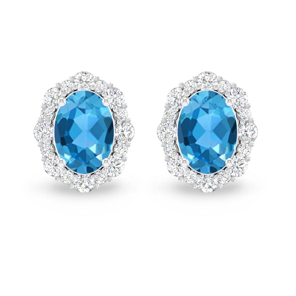 White Gold - Blue Topaz