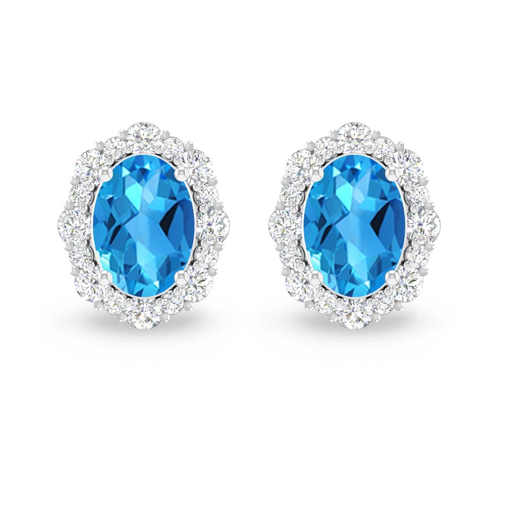 White Gold - Blue Topaz