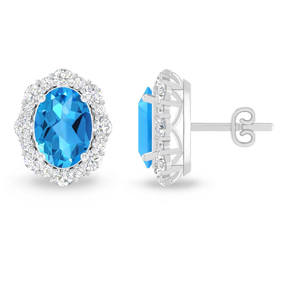 White Gold - Blue Topaz