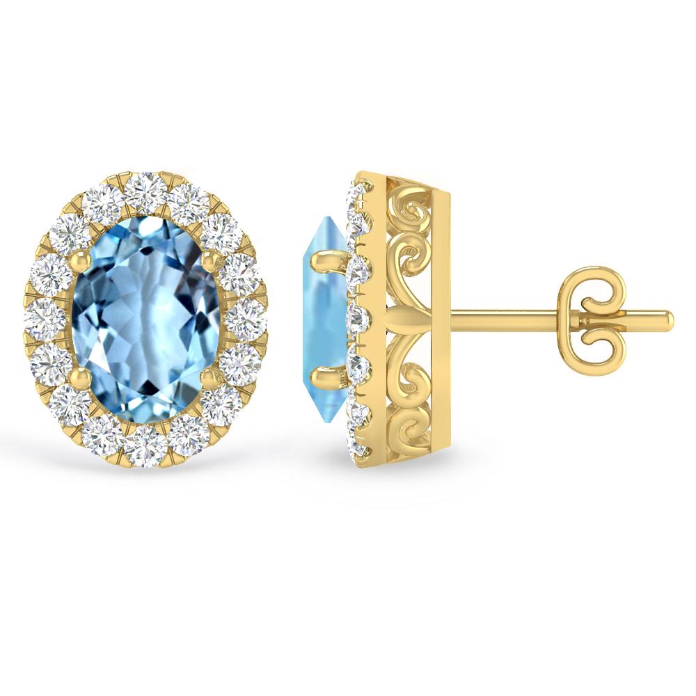 Yellow Gold - Aquamarine