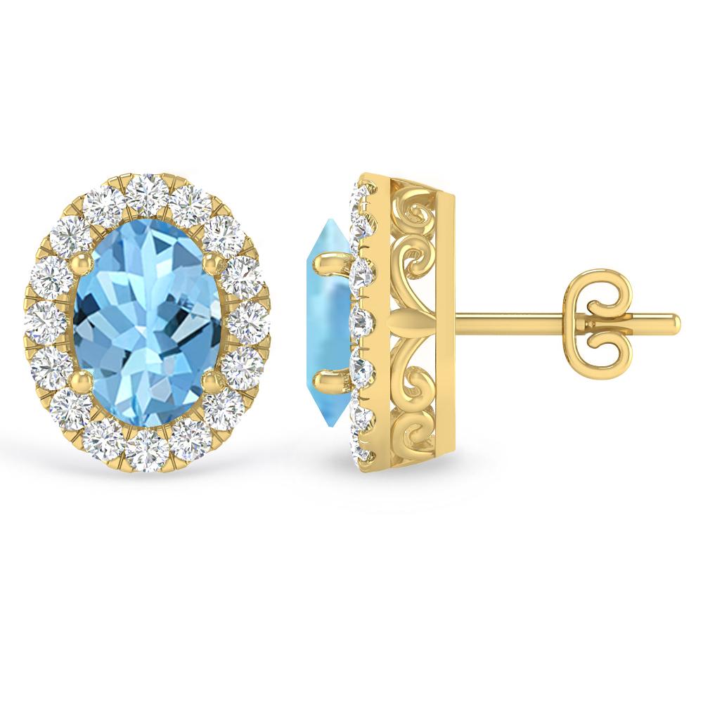 Yellow Gold - Aquamarine