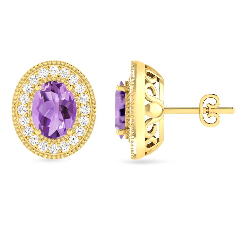 Yellow Gold - Amethyst