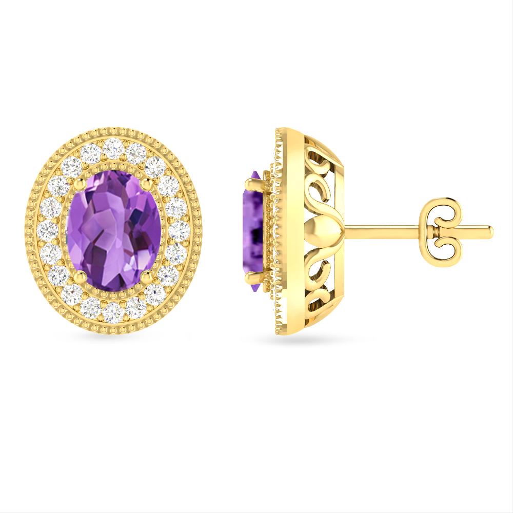 Yellow Gold - Amethyst