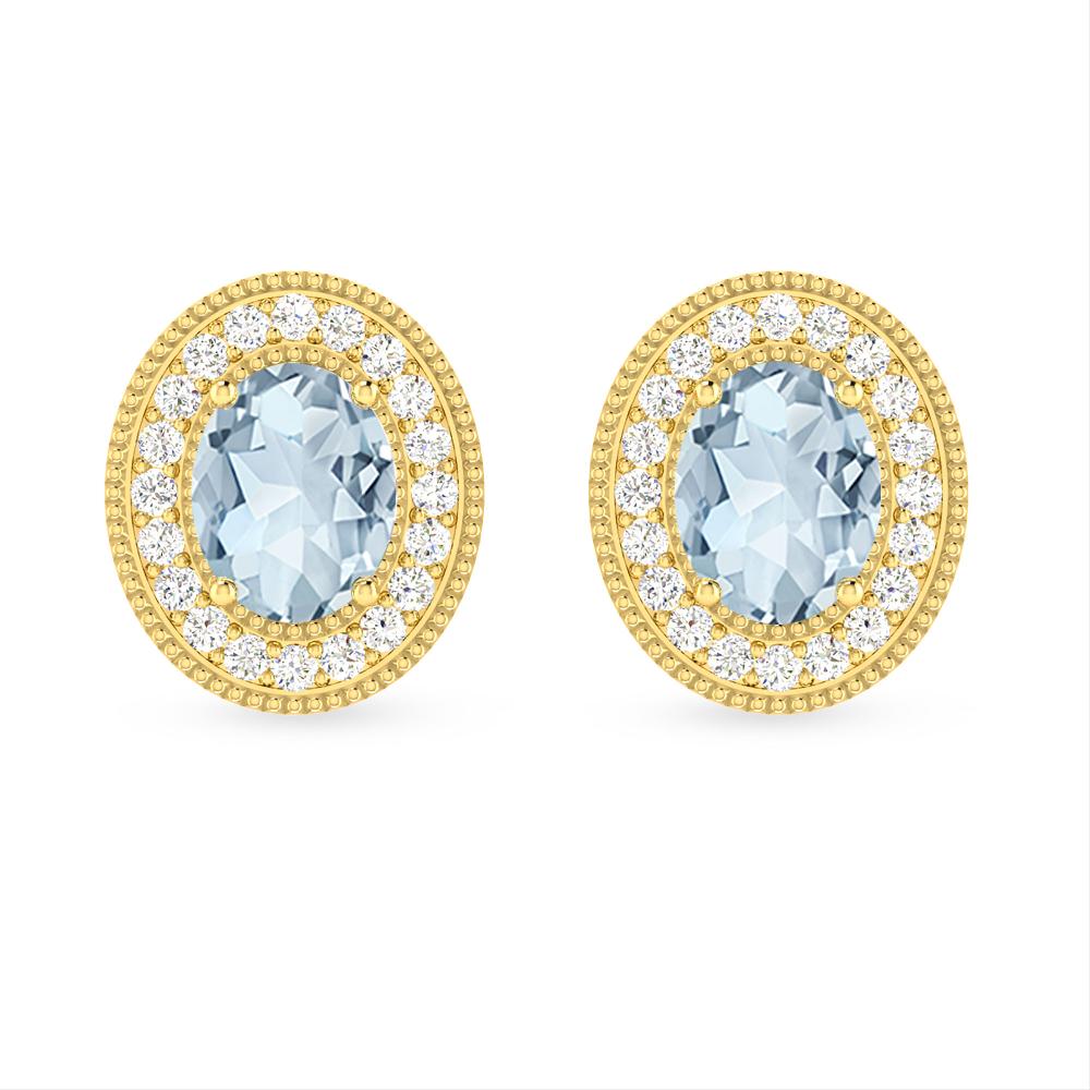 Yellow Gold - Aquamarine