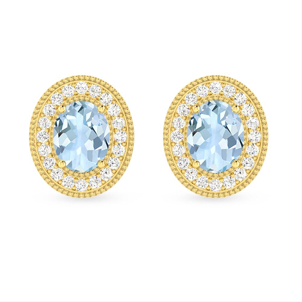 Yellow Gold - Aquamarine