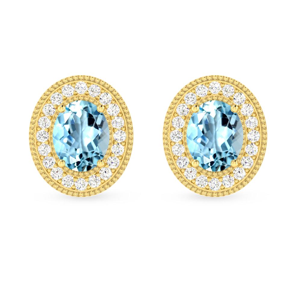 Yellow Gold - Aquamarine