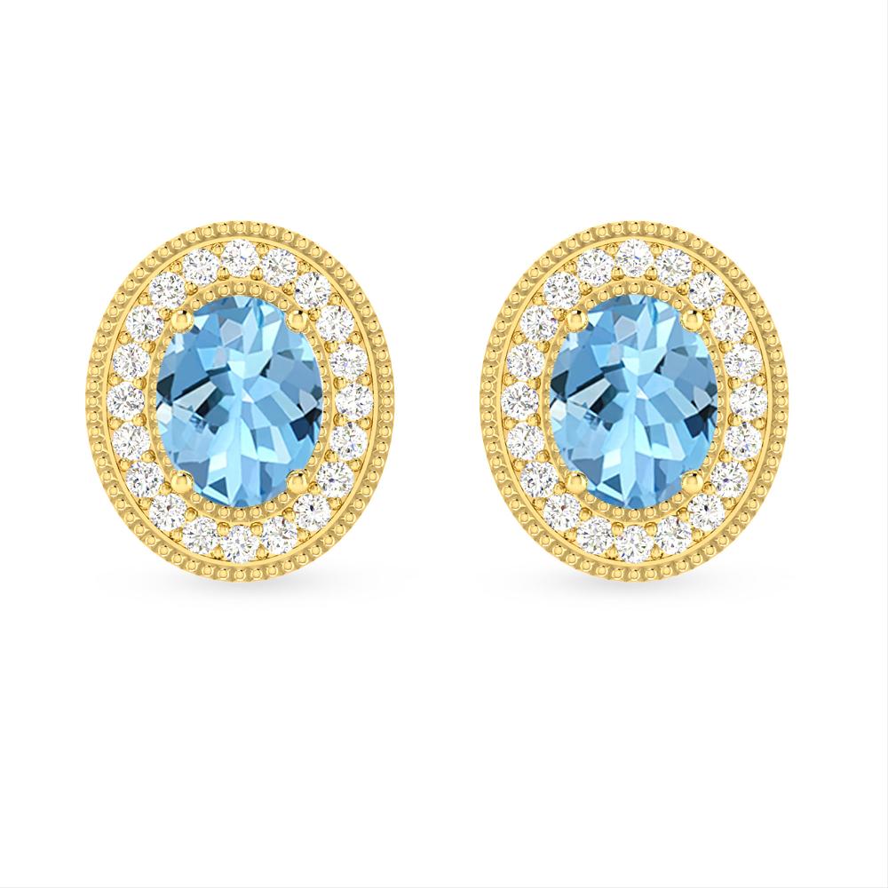 Yellow Gold - Aquamarine