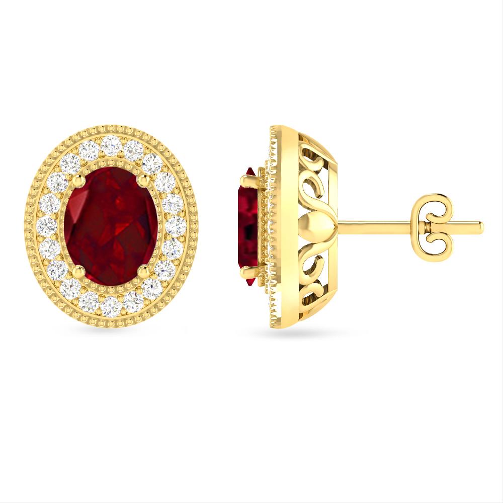 Yellow Gold - Garnet