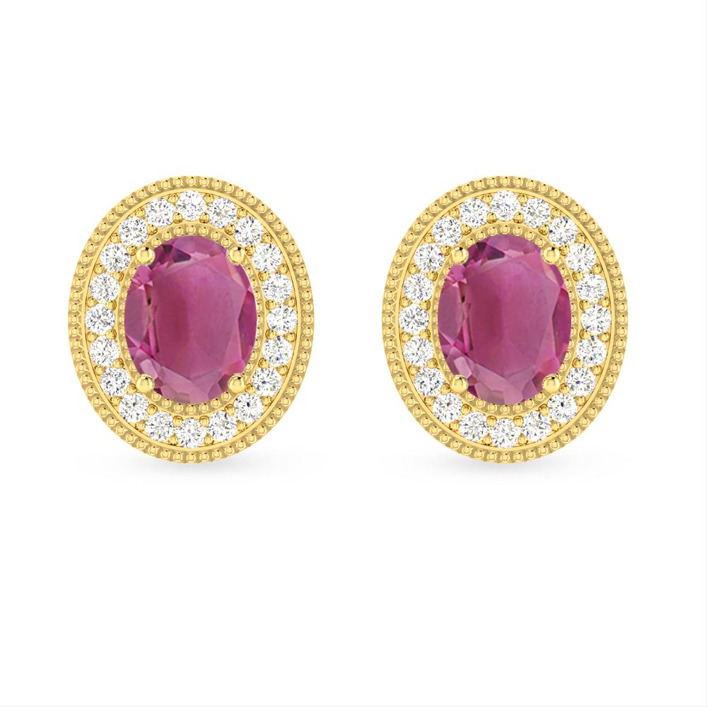 Yellow Gold - Pink Tourmaline