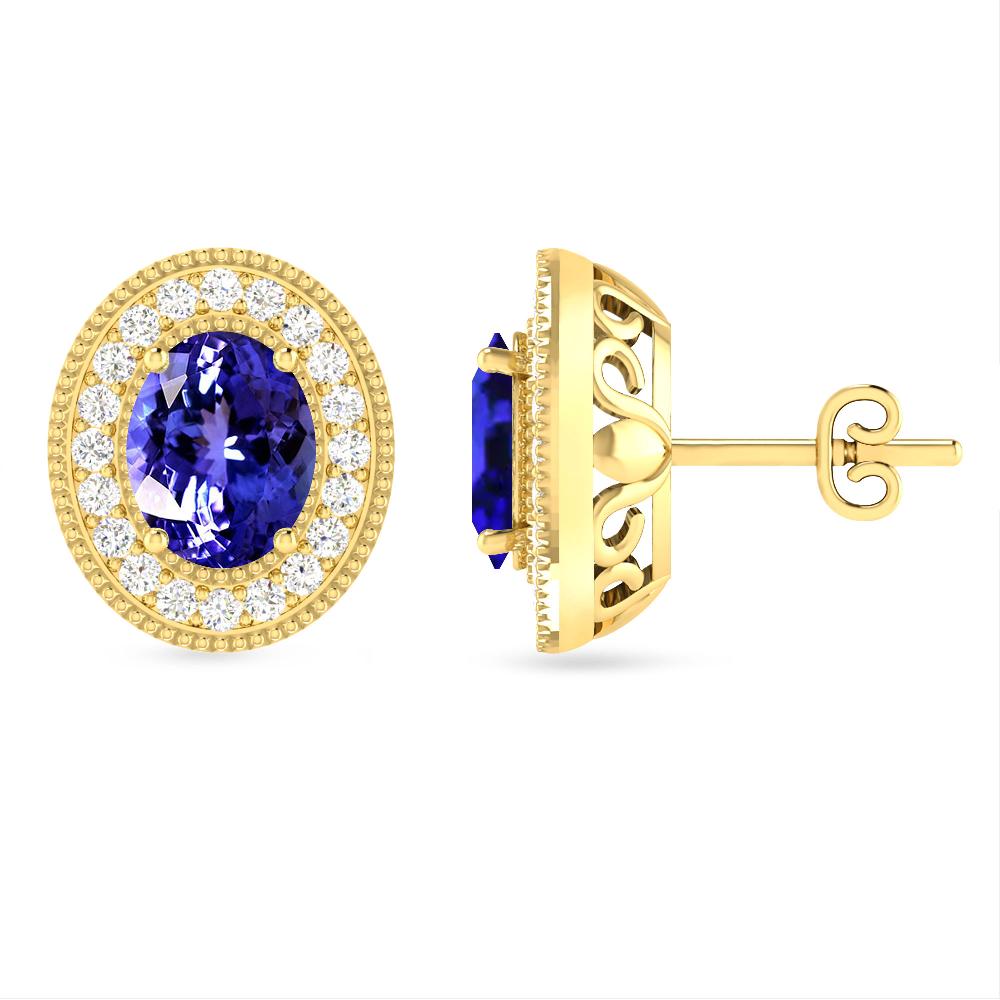 Yellow Gold - Tanzanite