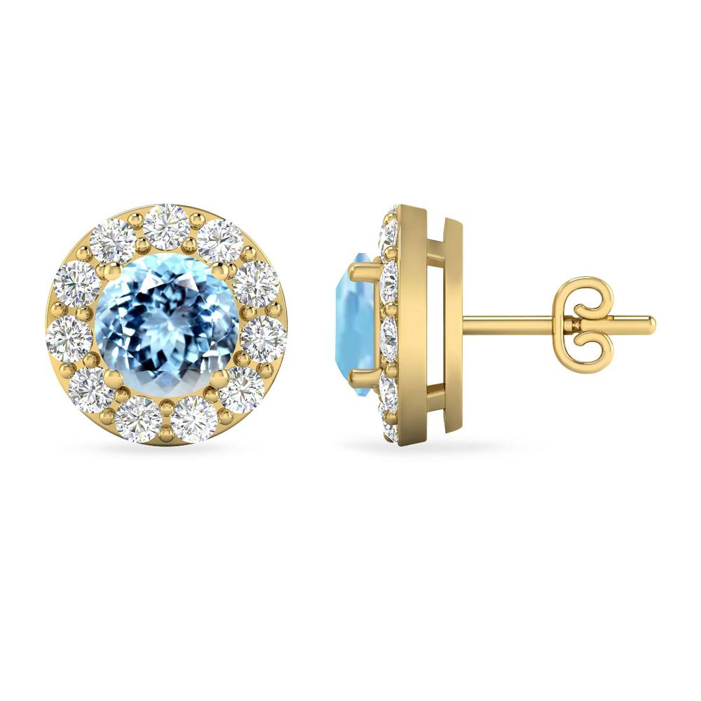 Yellow Gold - Aquamarine