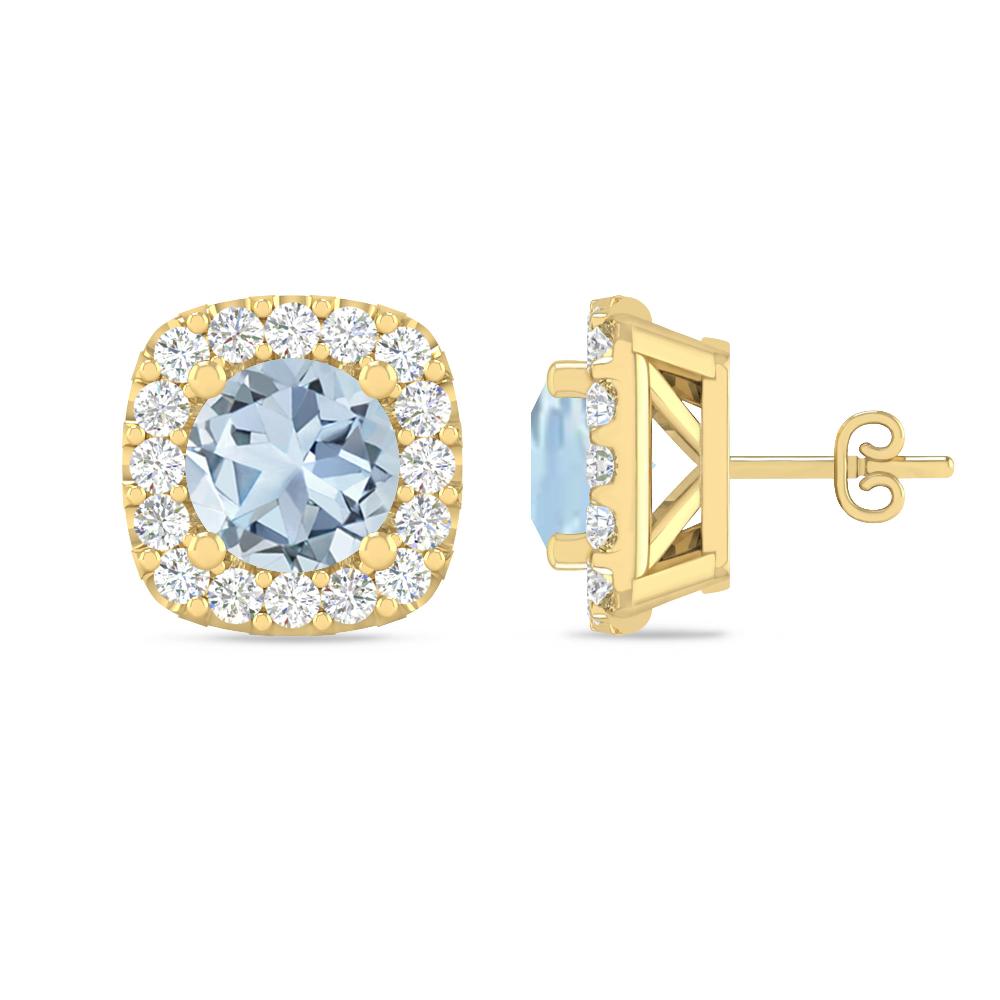 Yellow Gold - Aquamarine