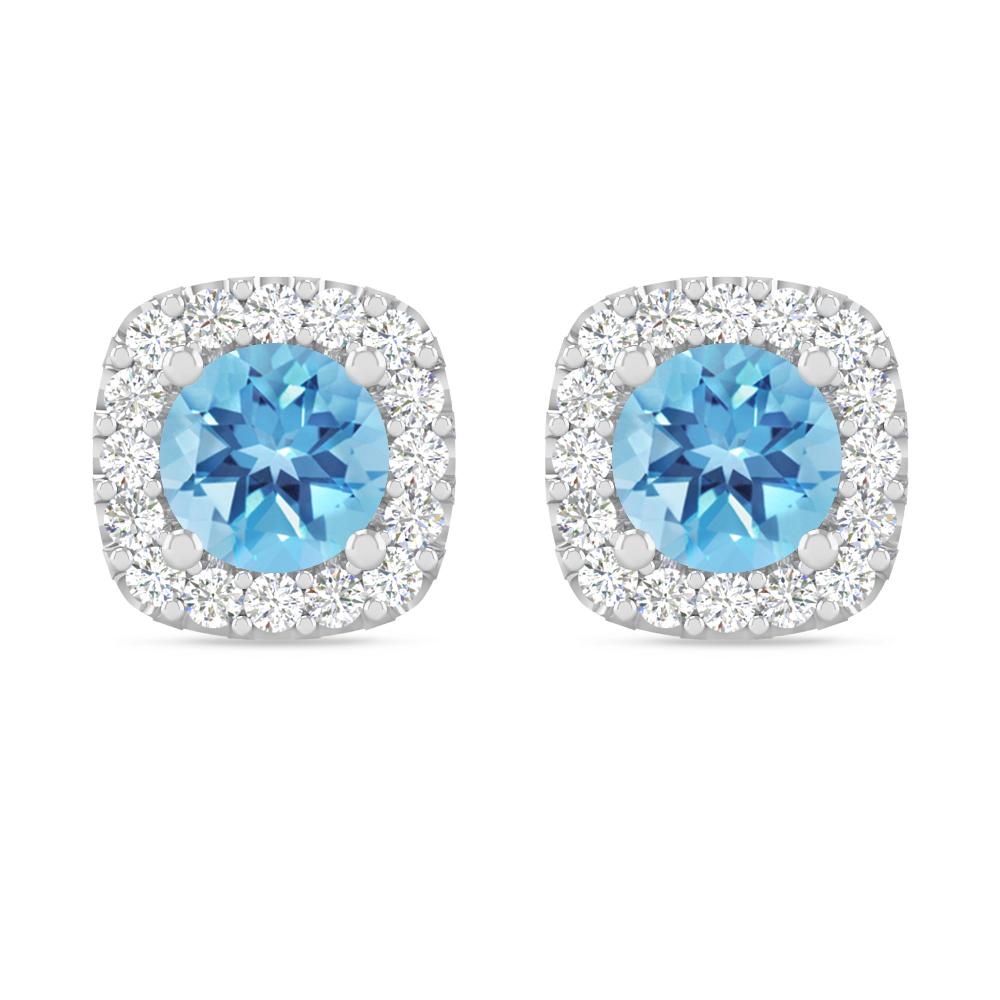 White Gold - Blue Topaz