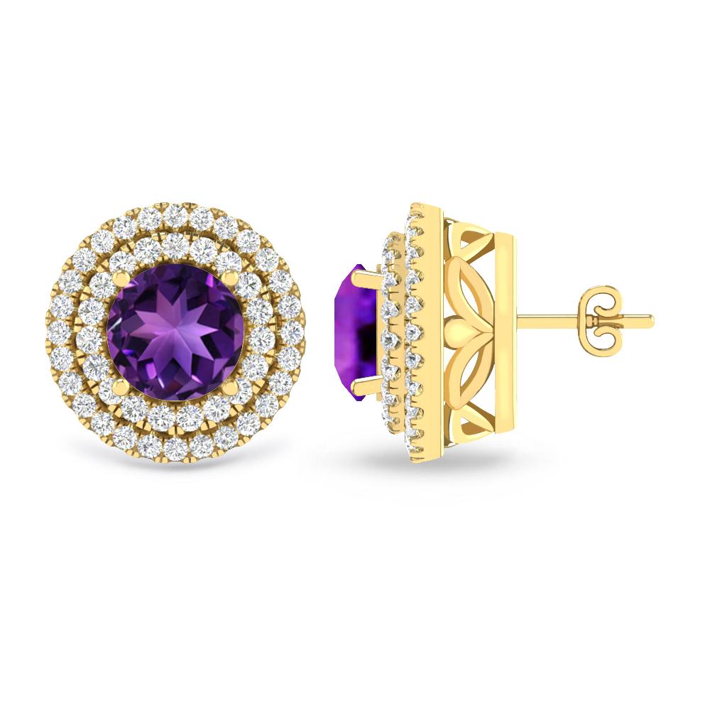 Yellow Gold - Amethyst