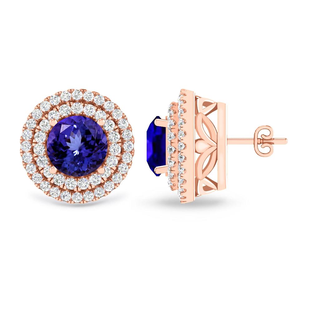 Rose Gold - Tanzanite