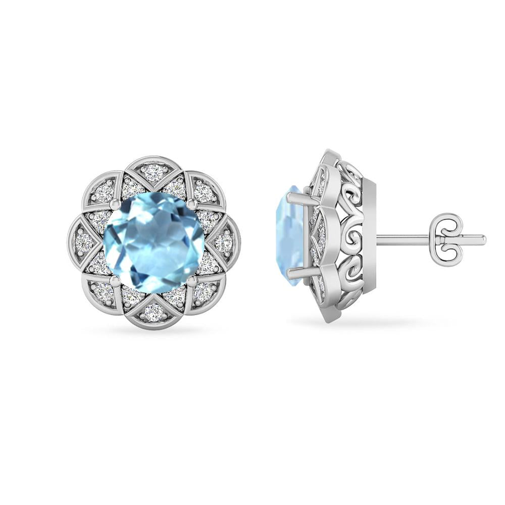 White Gold - Aquamarine