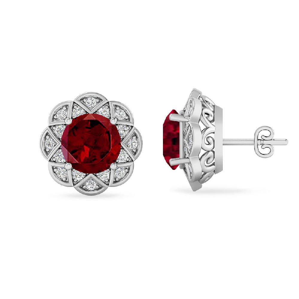 White Gold - Garnet