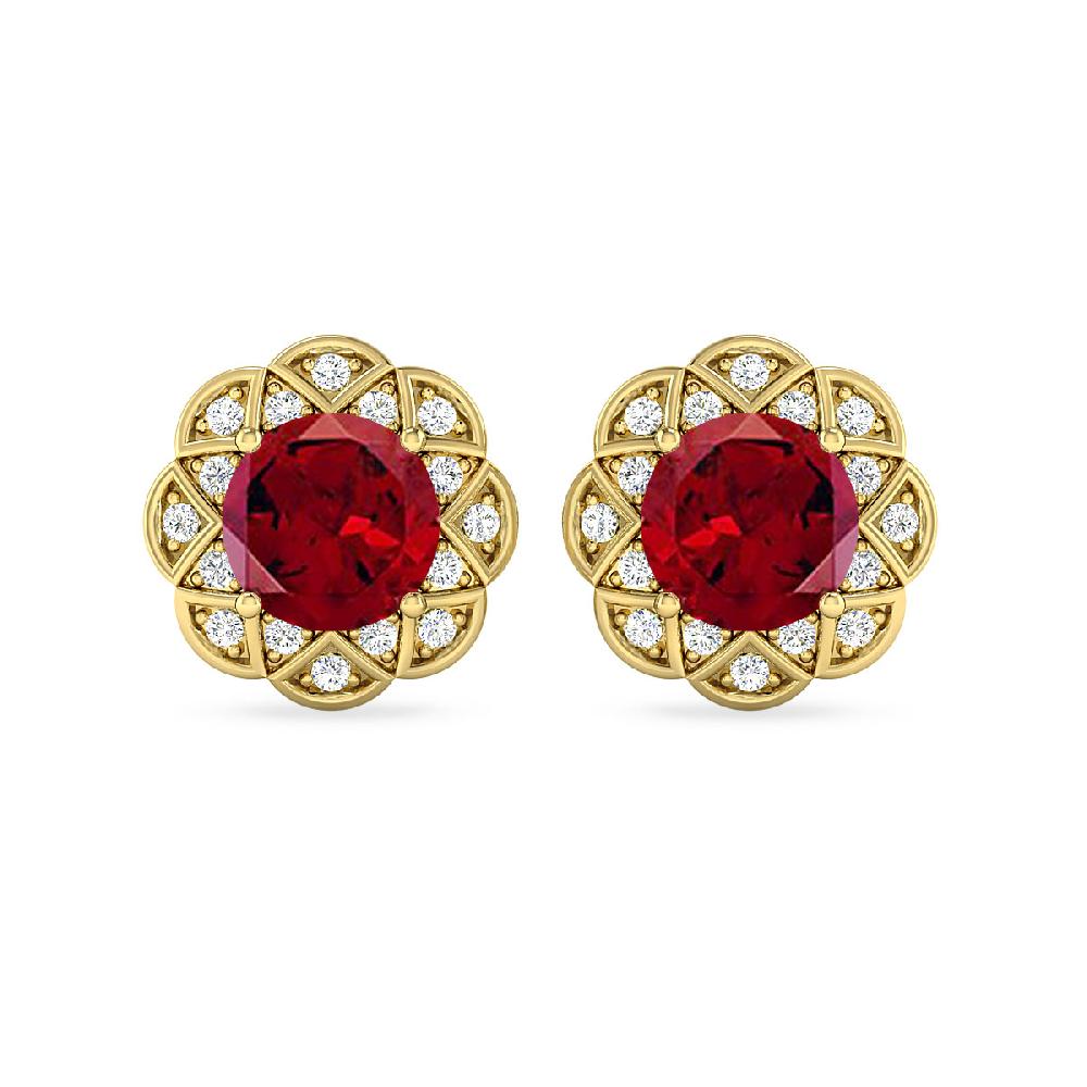 Yellow Gold - Garnet