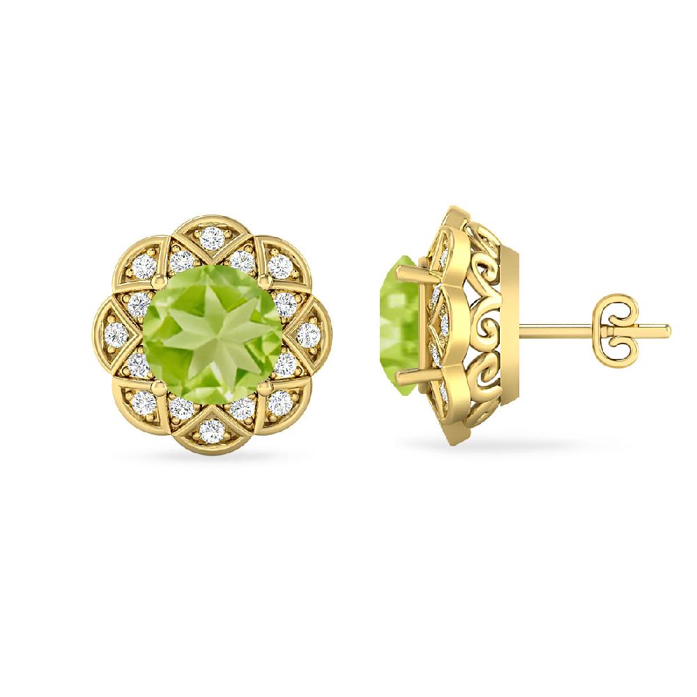 Yellow Gold - Peridot