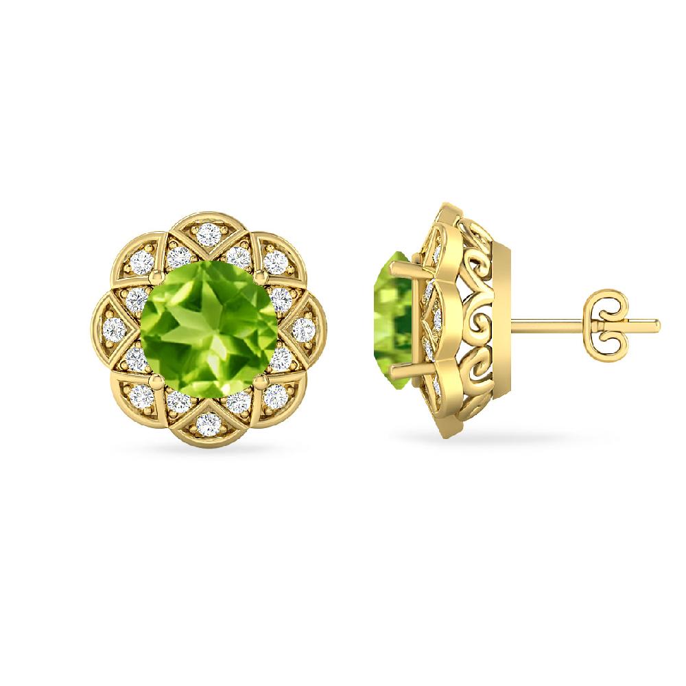 Yellow Gold - Peridot