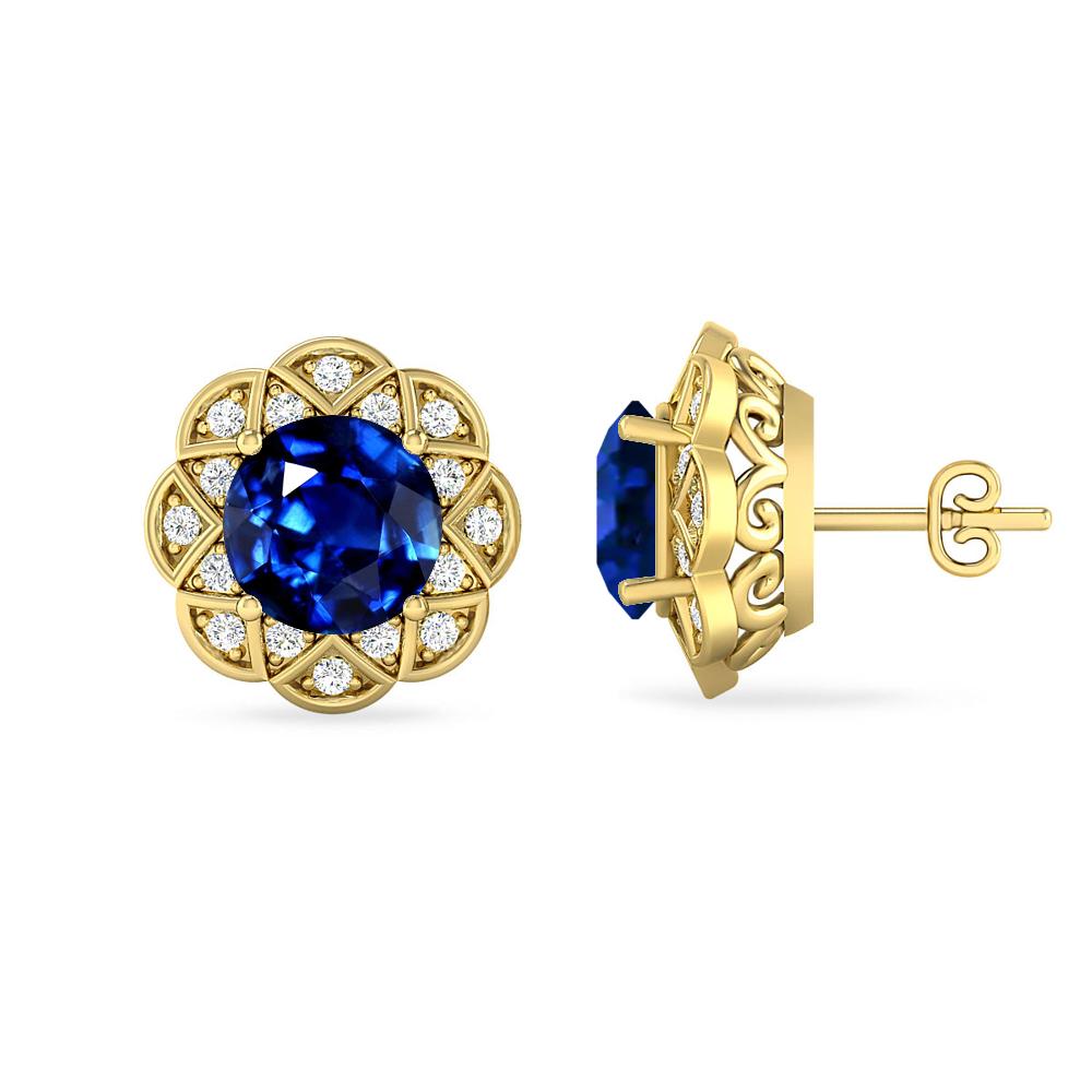 Yellow Gold - Sapphire