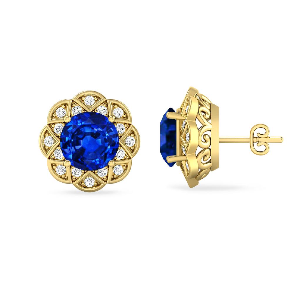 Yellow Gold - Sapphire