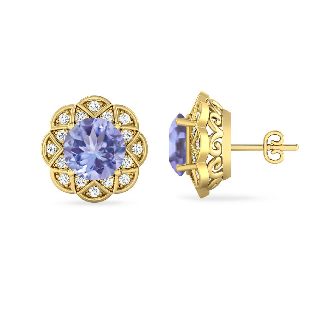 Yellow Gold - Tanzanite