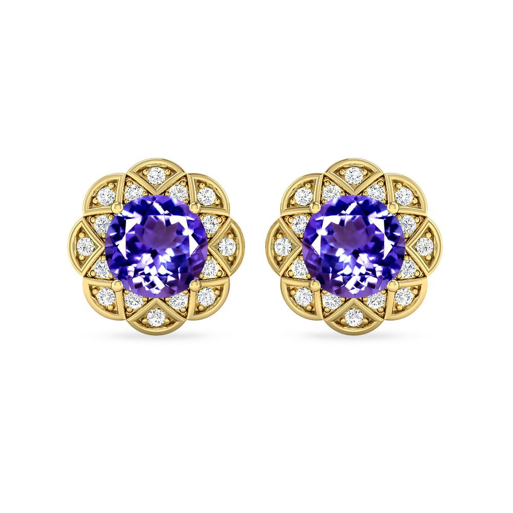 Yellow Gold - Tanzanite