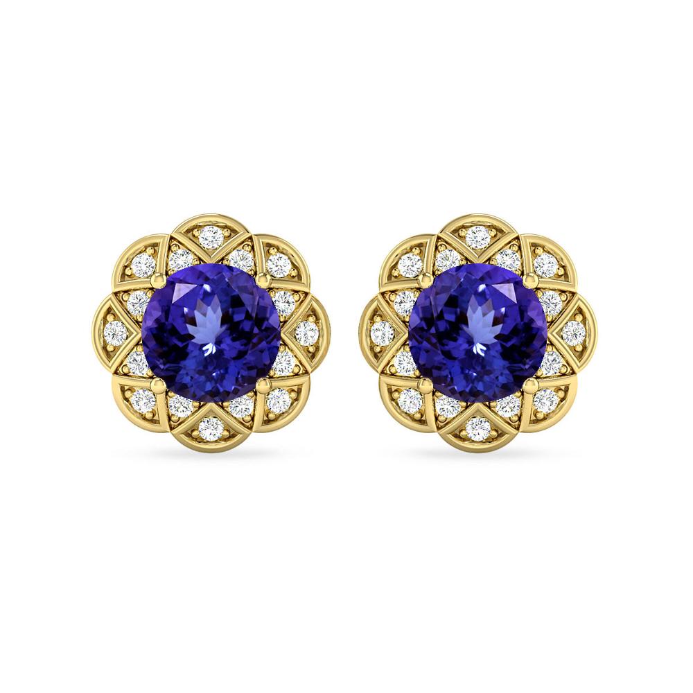 Yellow Gold - Tanzanite