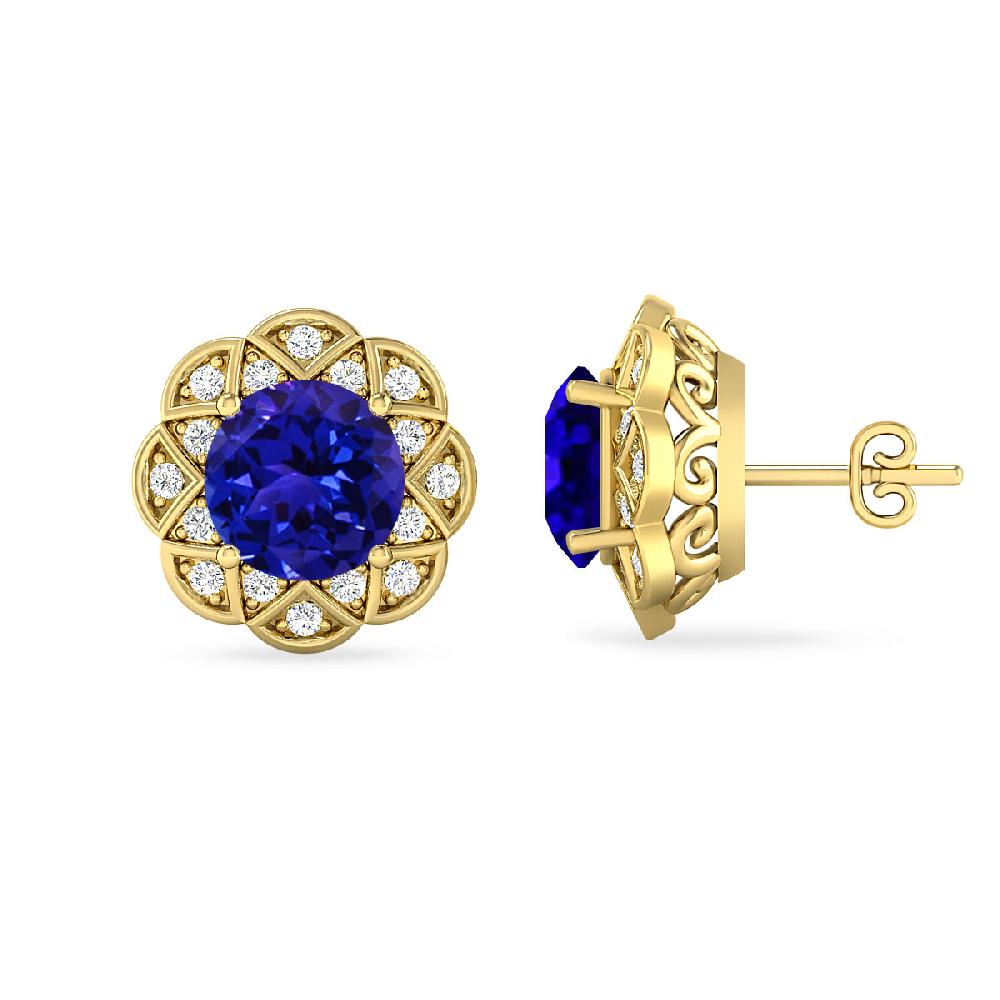 Yellow Gold - Tanzanite