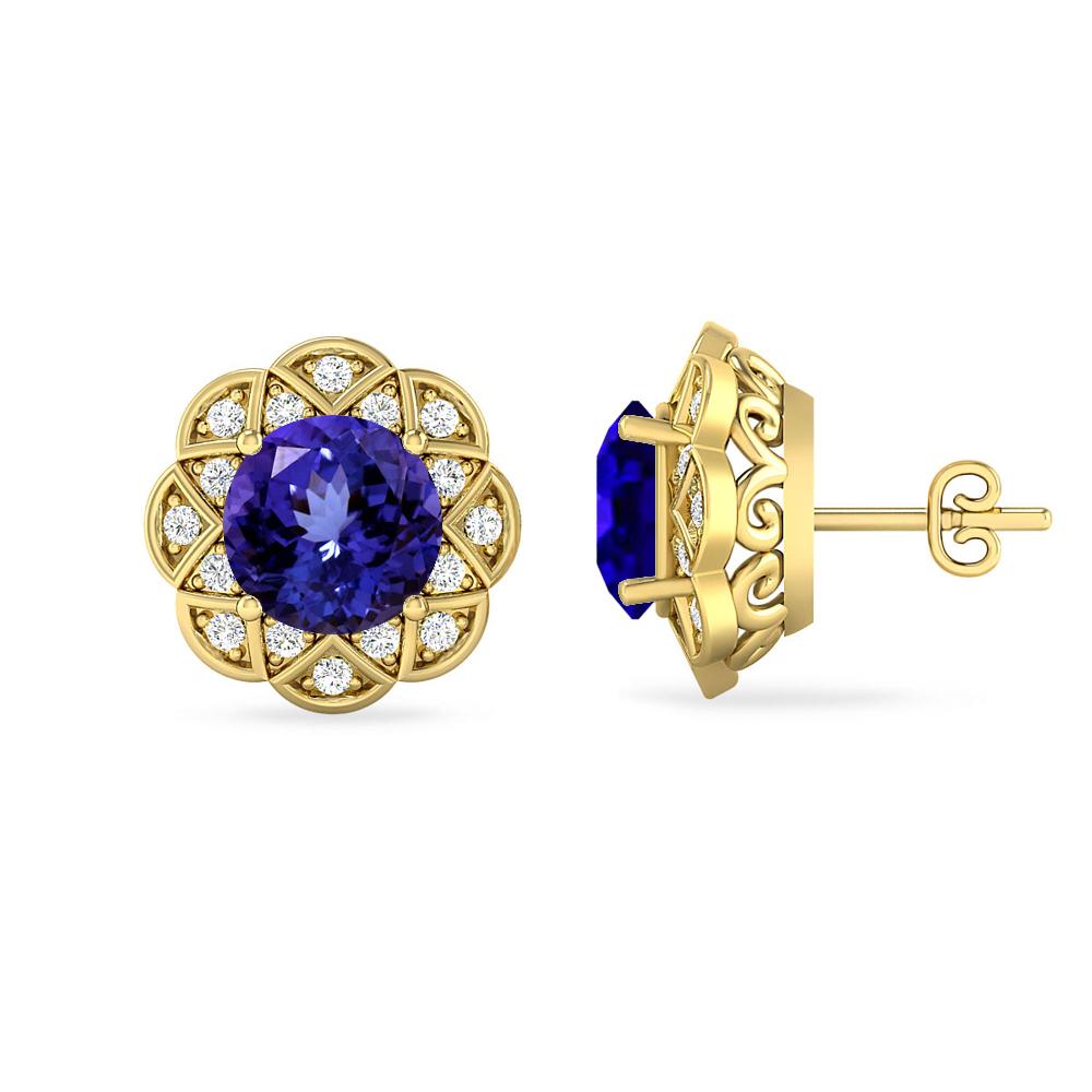 Yellow Gold - Tanzanite