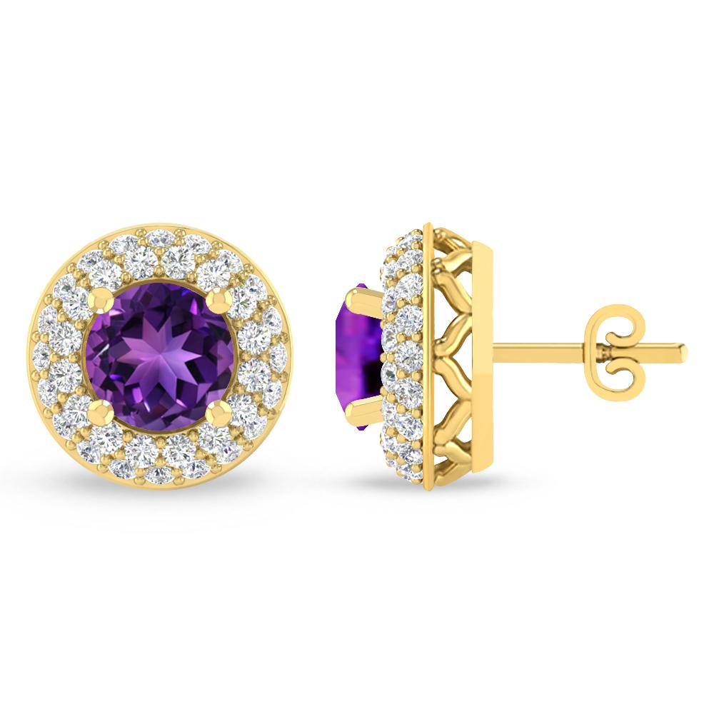 Yellow Gold - Amethyst