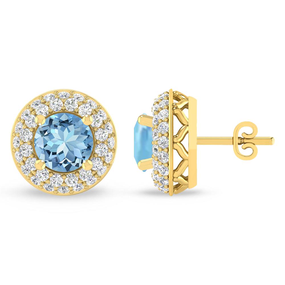 Yellow Gold - Aquamarine