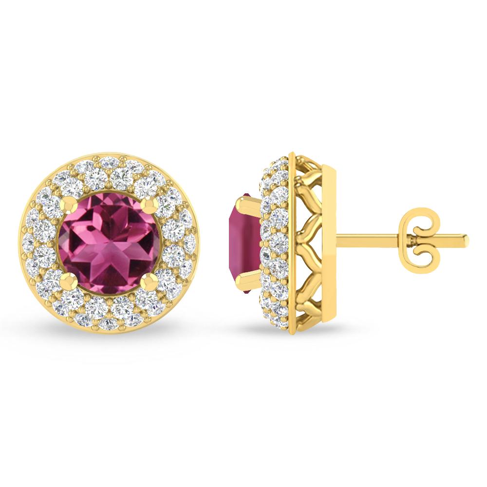 Yellow Gold - Pink Tourmaline