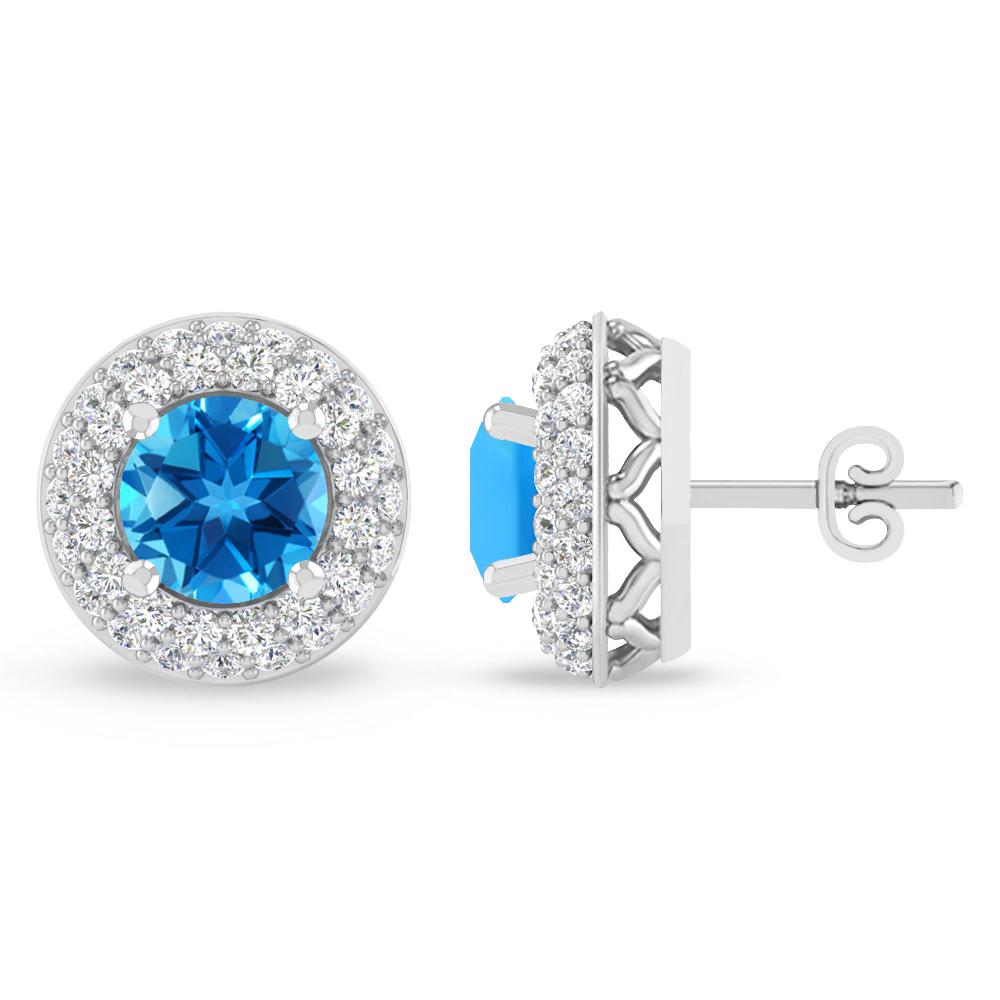 White Gold - Blue Topaz