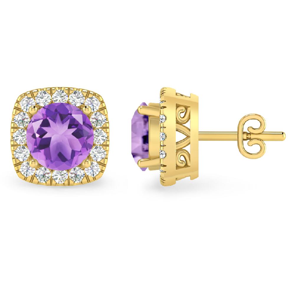 Yellow Gold - Amethyst