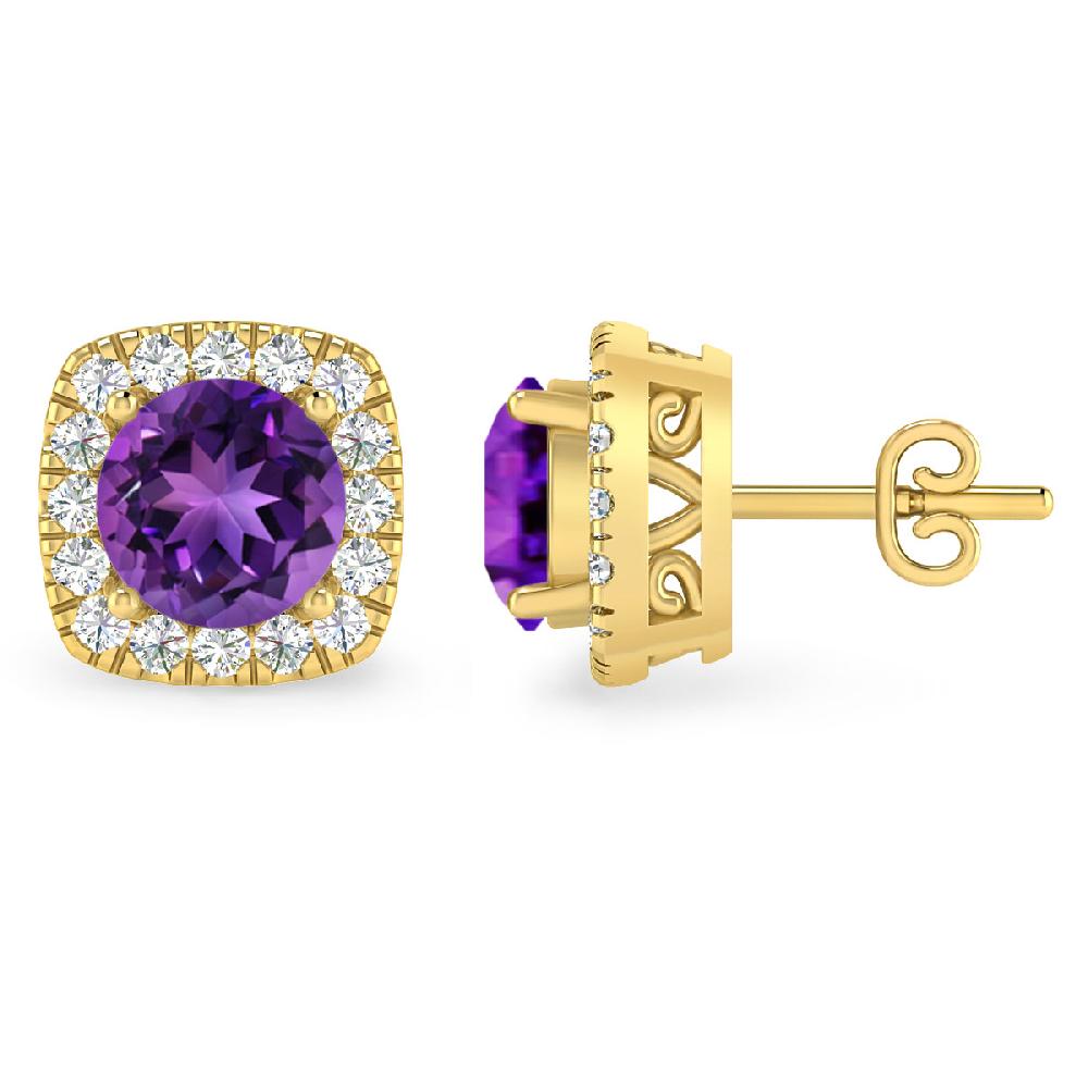 Yellow Gold - Amethyst