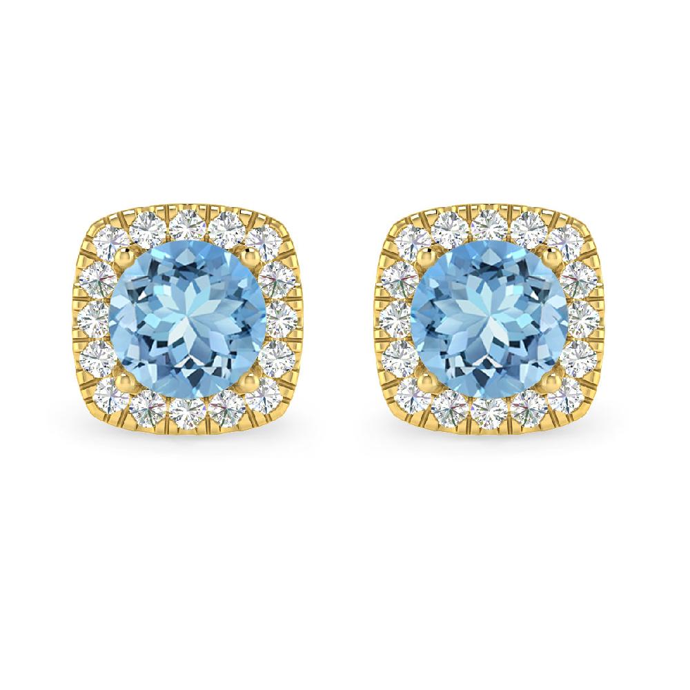 Yellow Gold - Aquamarine