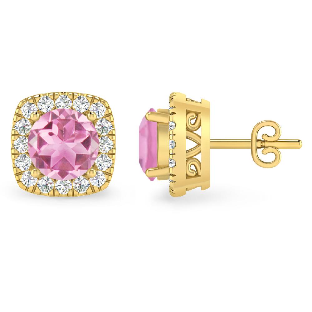 Yellow Gold - Pink Tourmaline