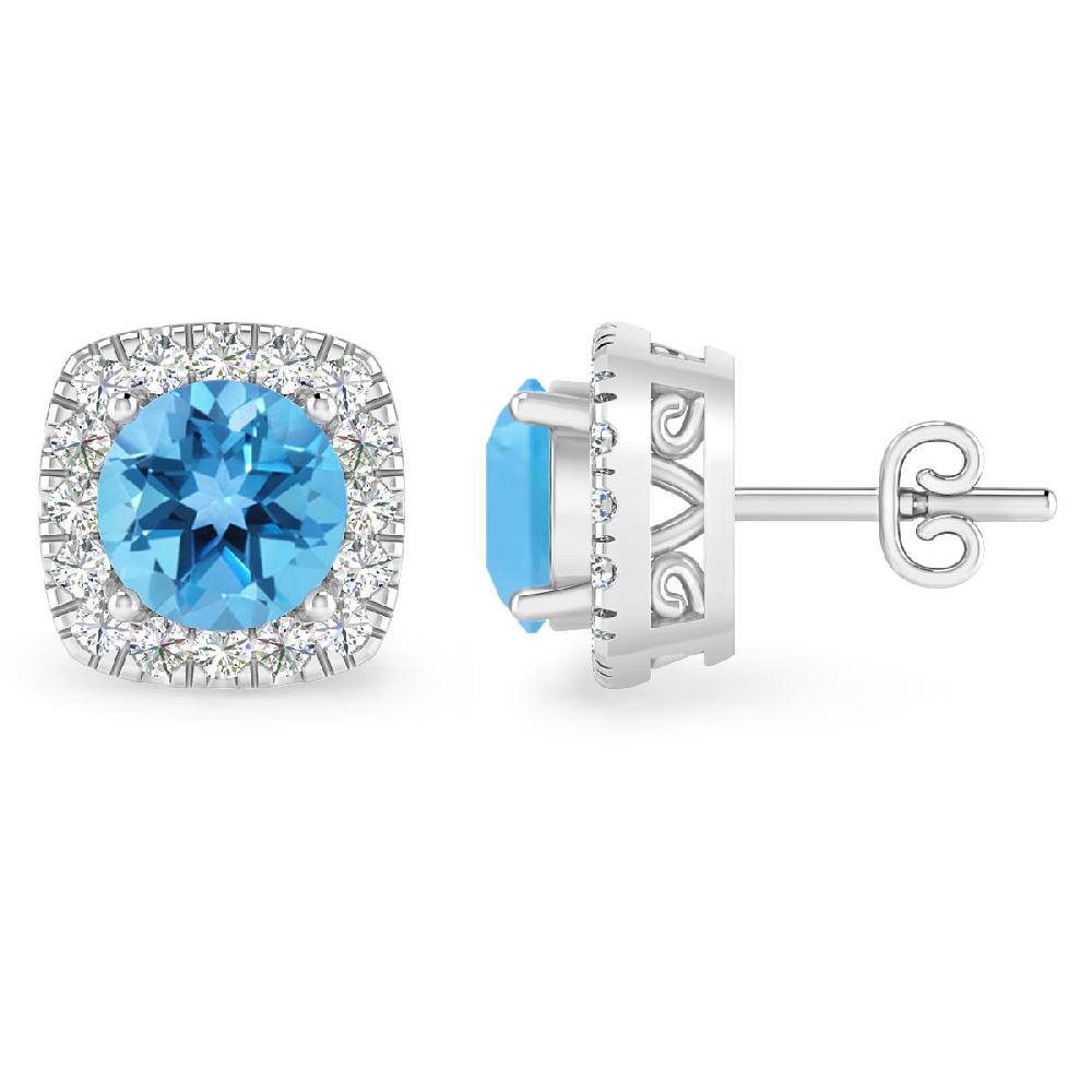 White Gold - Blue Topaz