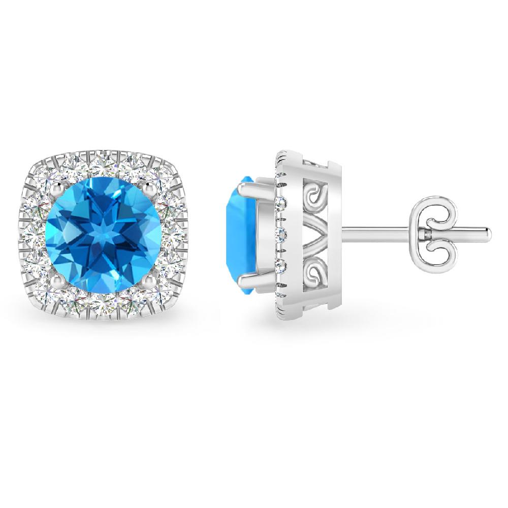 White Gold - Blue Topaz