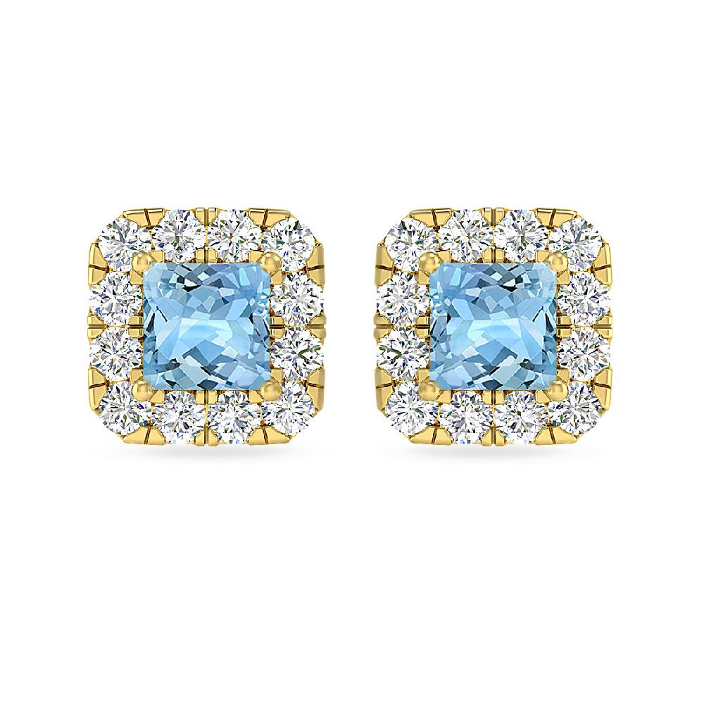 Yellow Gold - Aquamarine