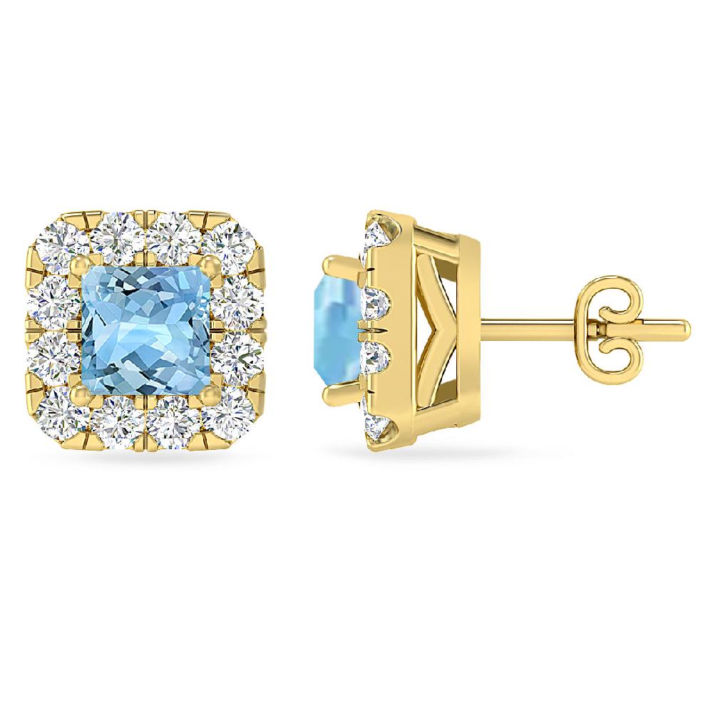 Yellow Gold - Aquamarine