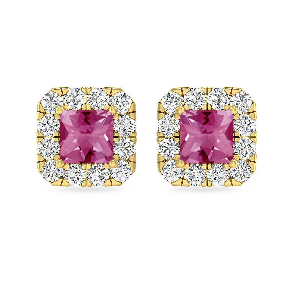 Yellow Gold - Pink Tourmaline