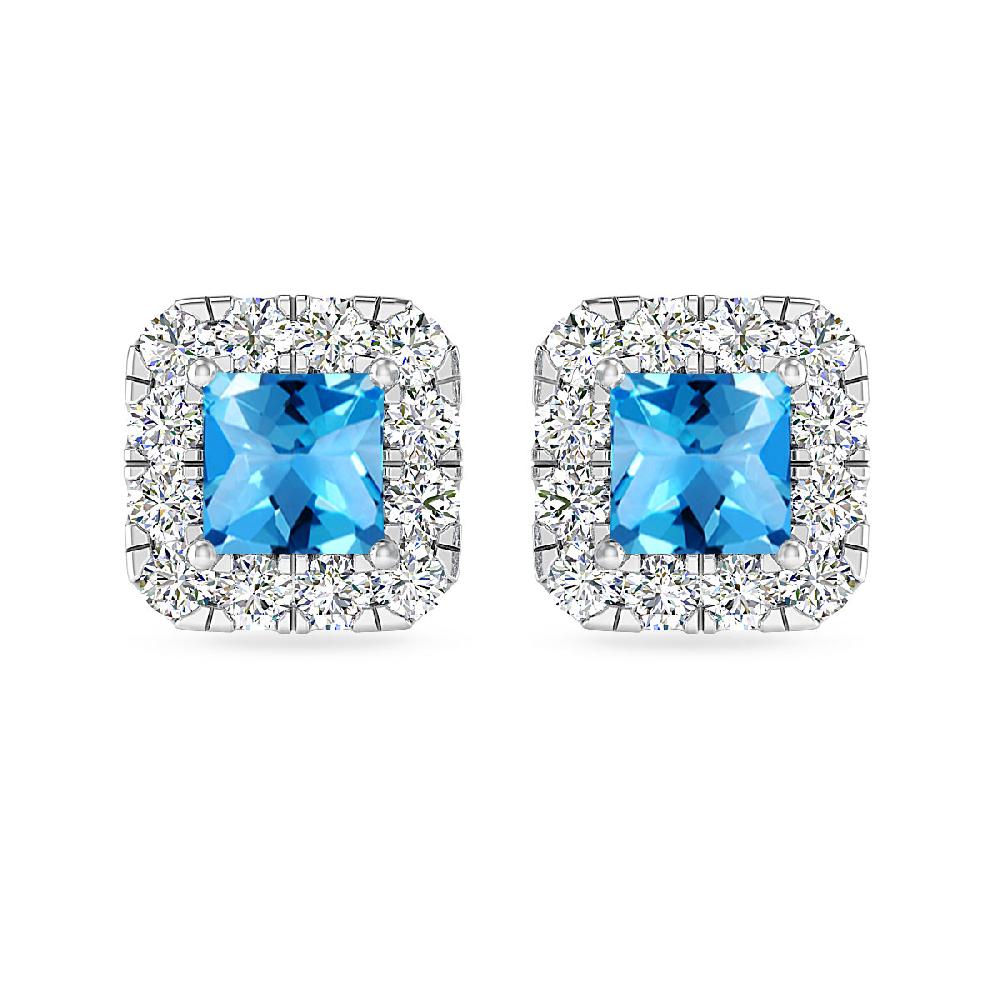 White Gold - Blue Topaz