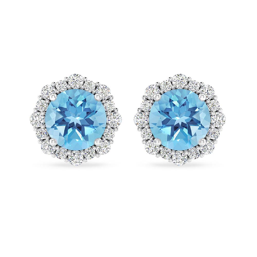 White Gold - Blue Topaz