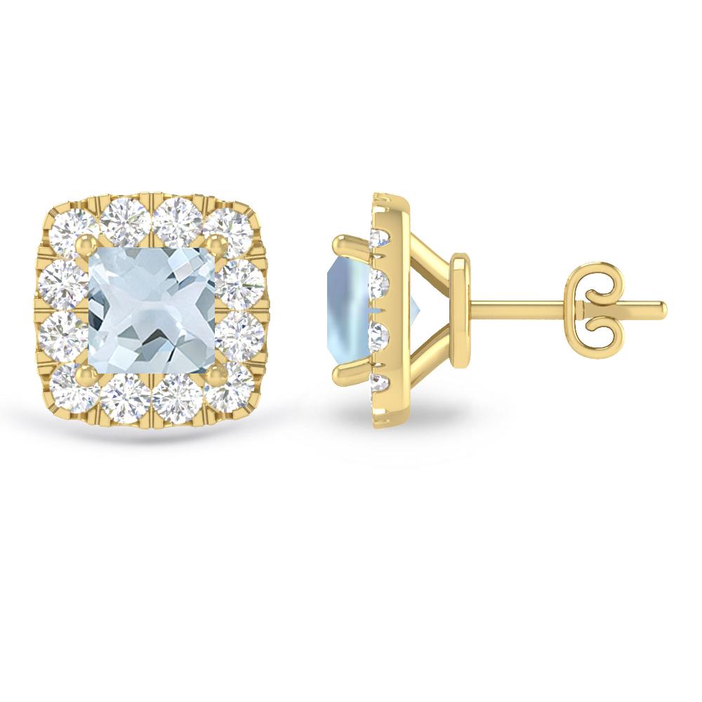 Yellow Gold - Aquamarine