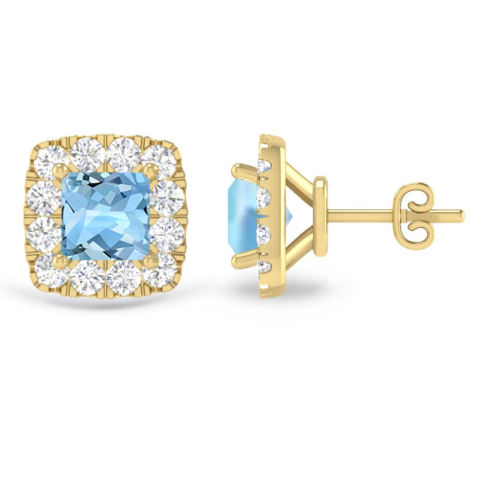 Yellow Gold - Aquamarine